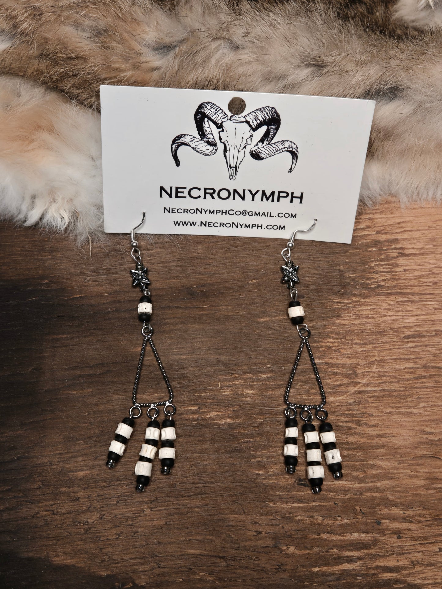 Fish Vertebrae Earrings