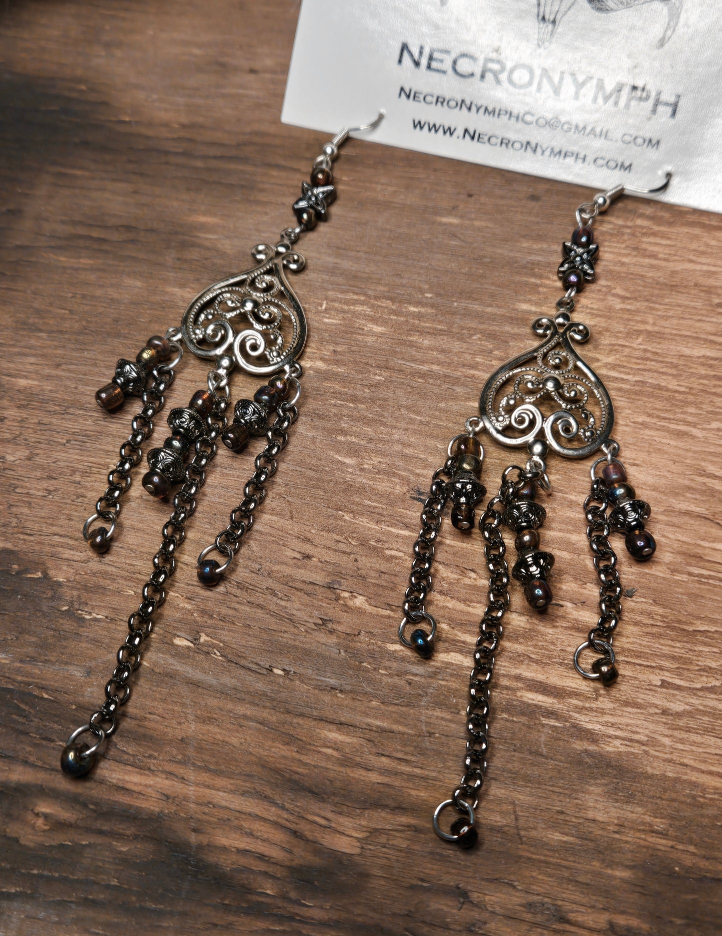 Silver Chandelier Earrings
