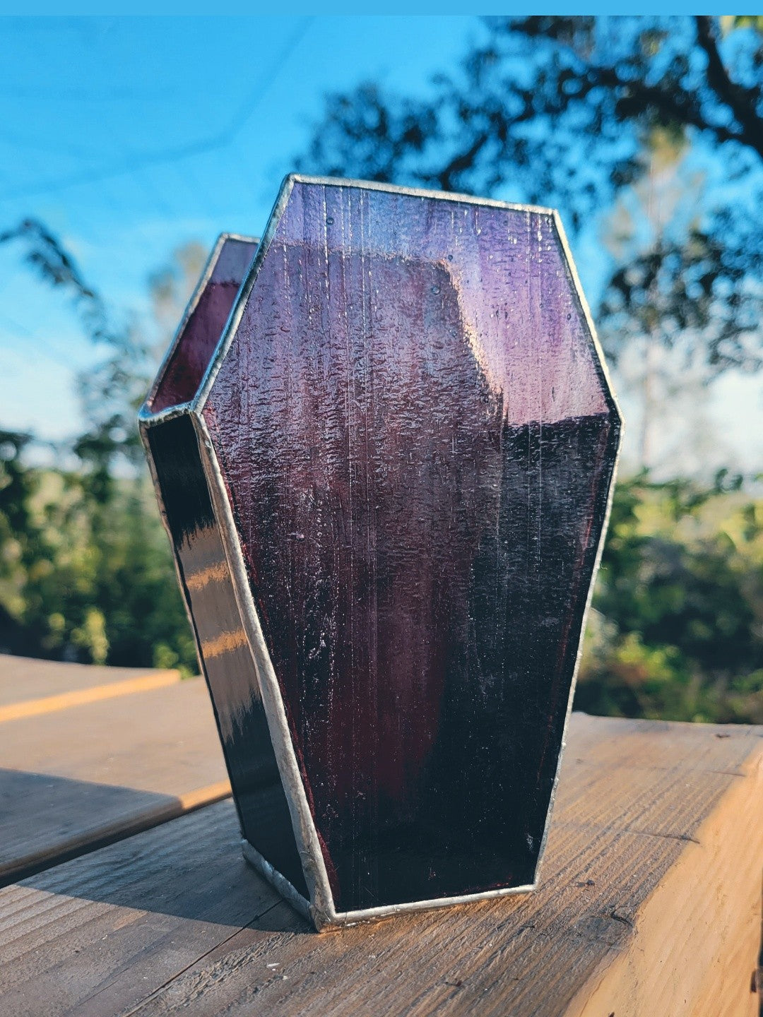 Coffin Vase ⚰️ - Violet & Black