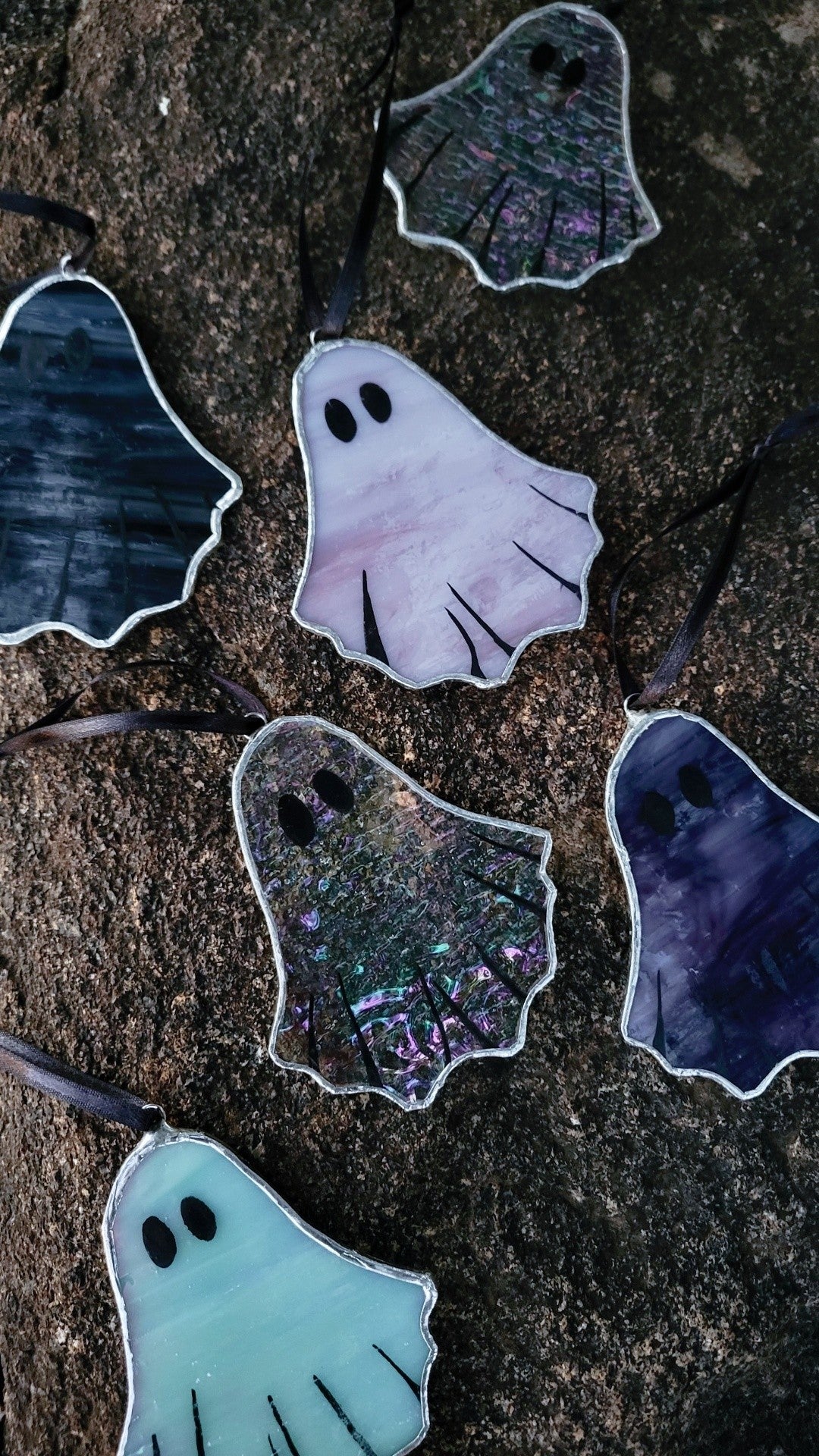 Ghostie Yule Ornament 👻 Holographic Clear