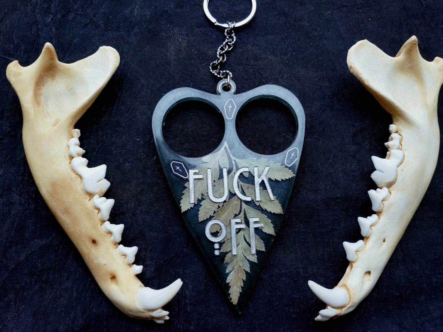 Resin - F*CK OFF Self Protection Planchette Blk