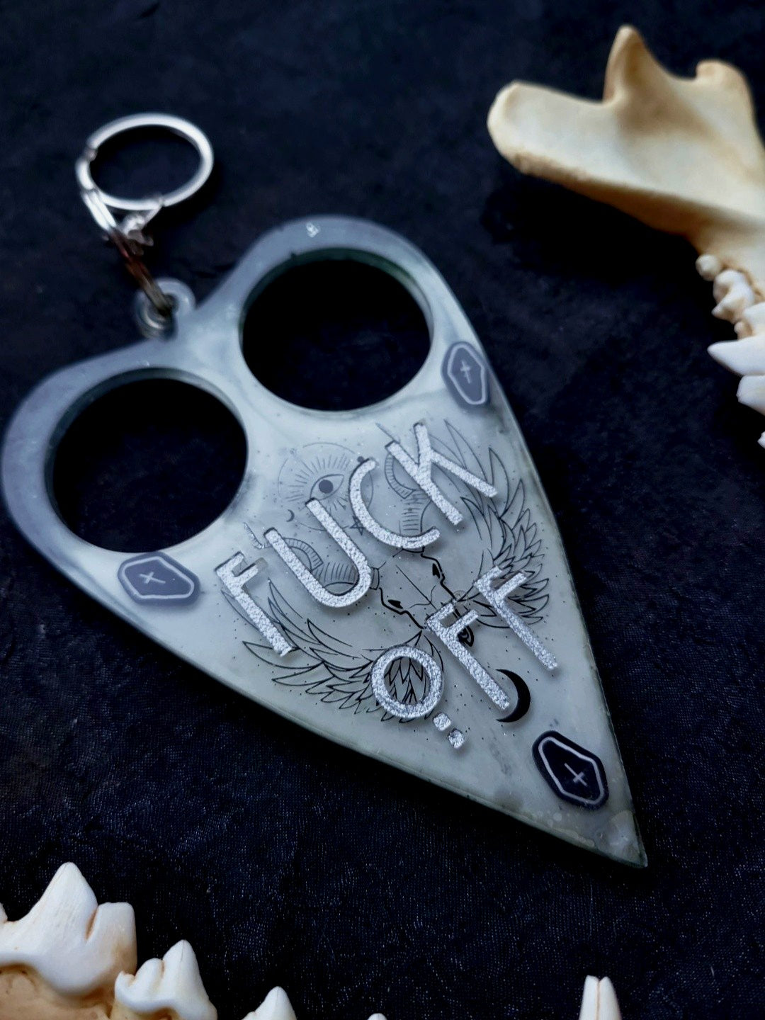 Resin - F*CK OFF Self Protection Planchette White