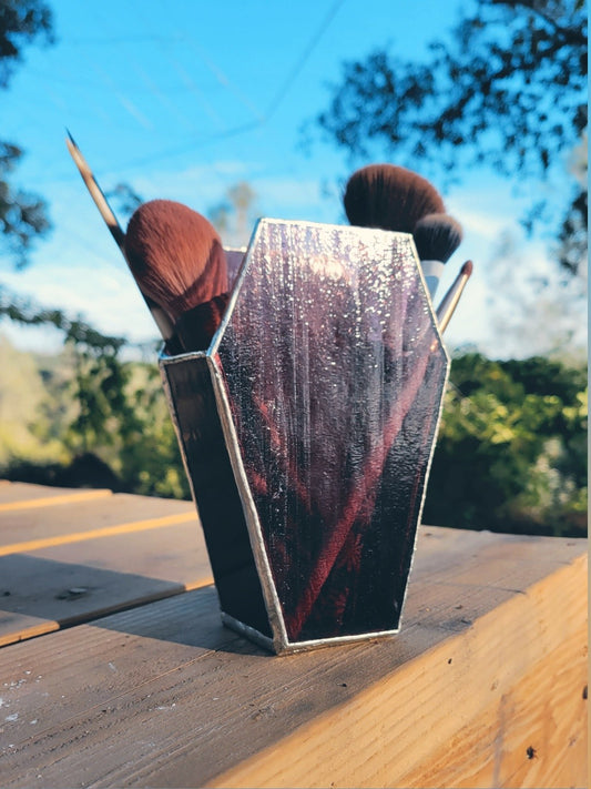 Coffin Vase ⚰️ - Violet & Black