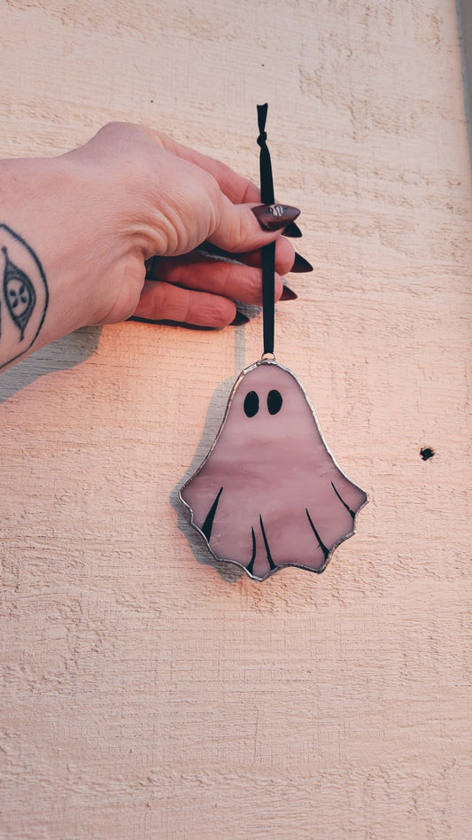 Ghostie Yule Ornament 👻 Pink