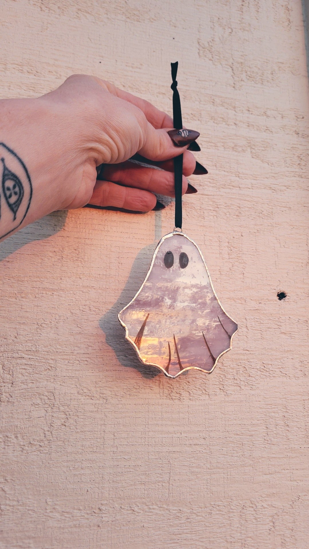 Ghostie Yule Ornament 👻 Pink