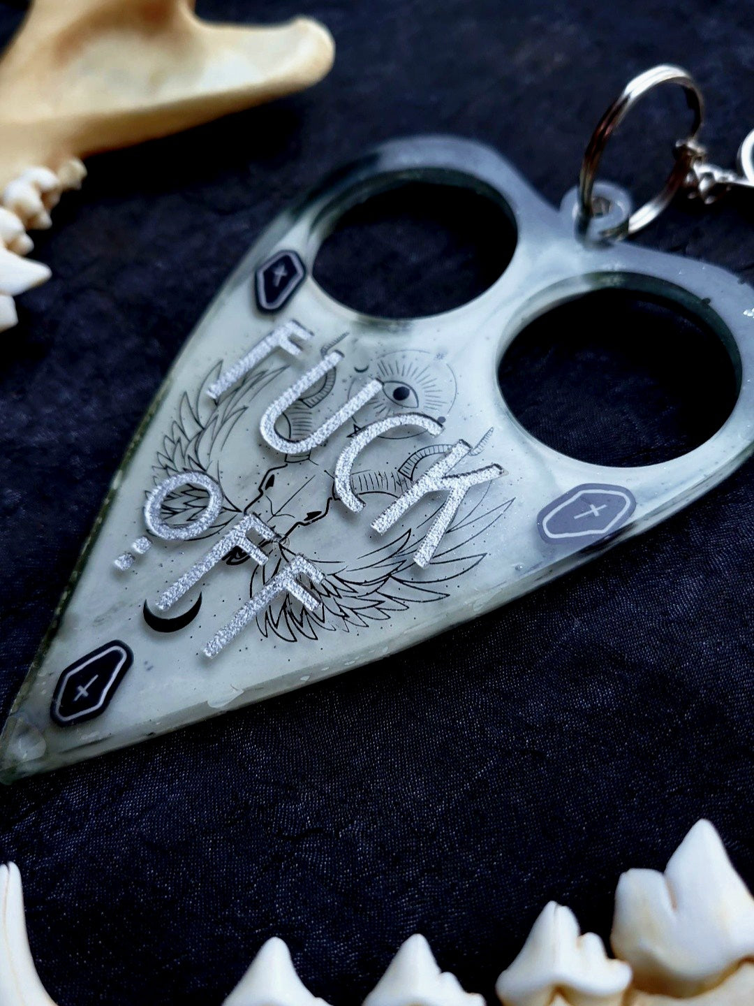 Resin - F*CK OFF Self Protection Planchette White