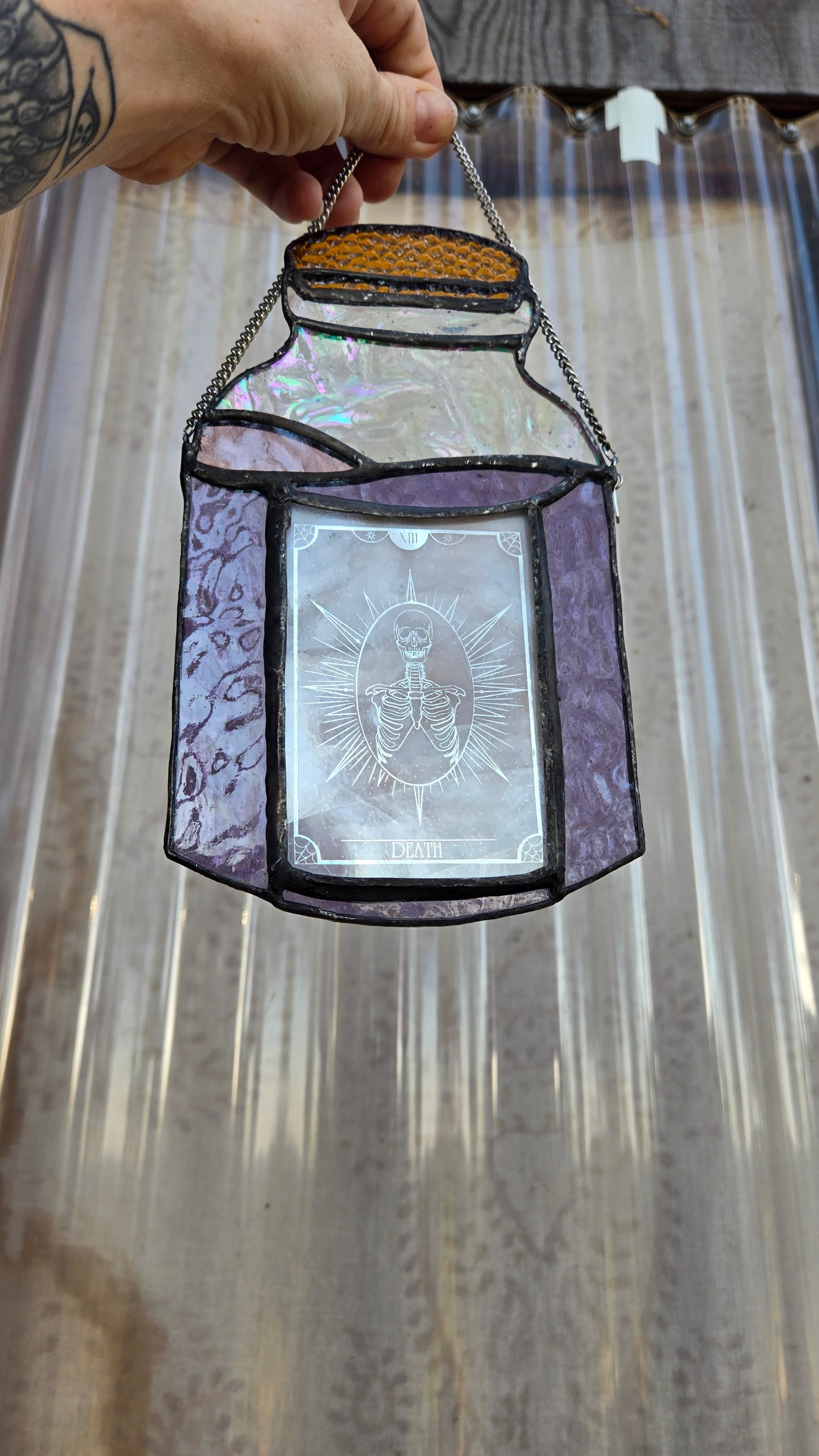 Death Tarot Card Potion Bottle ~encapsulated~