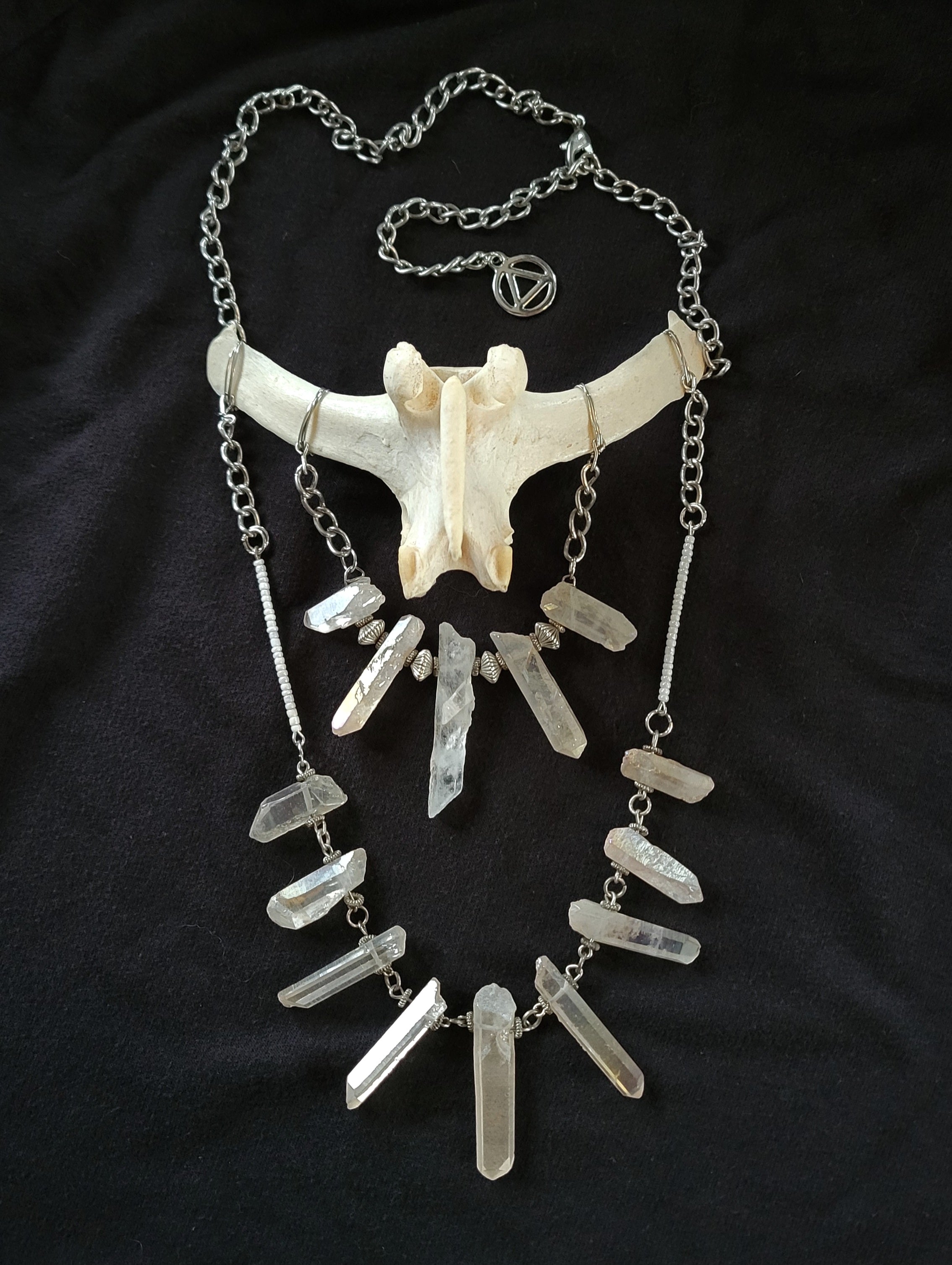 Deer vertebral epiphysis necklace 3/4